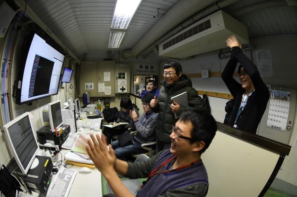 Image of people working at Super-Kamiokande